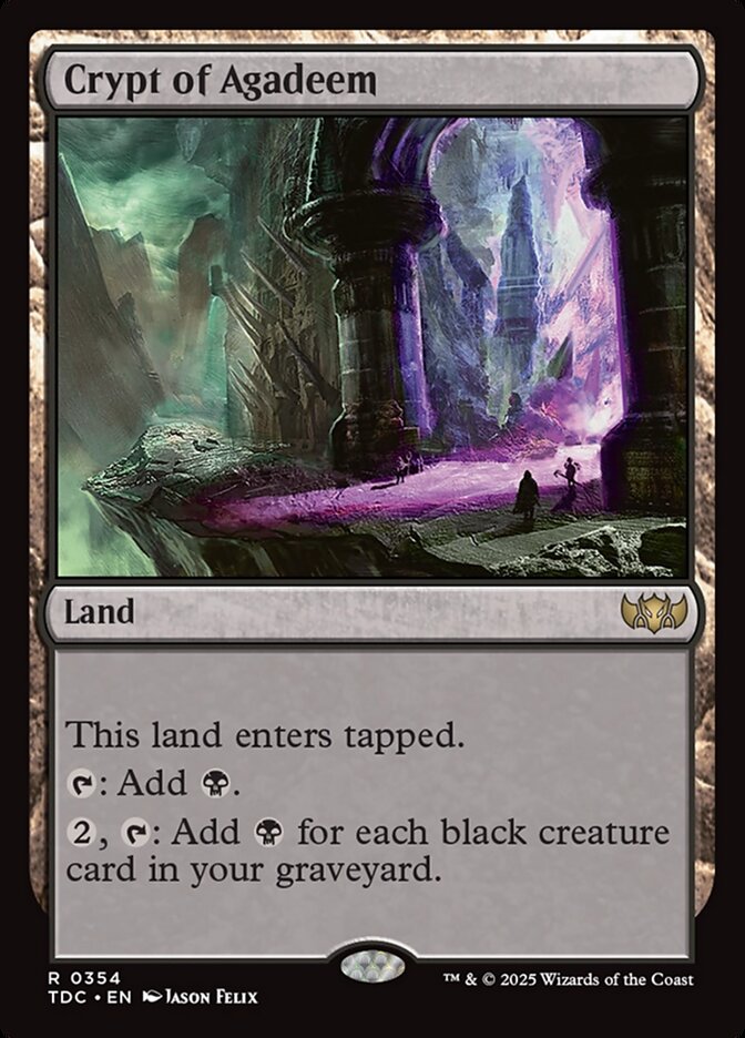 Crypt of Agadeem 354 (Commander: Tarkir: Dragonstorm)  | Good Games Adelaide SA