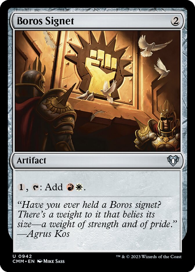 Boros Signet 942 (Commander Masters)  | Good Games Adelaide SA
