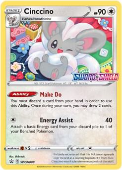 Cinccino Prerelease SWSH009 (SWSH: Sword & Shield Promo Cards)  - Holofoil | Good Games Adelaide SA
