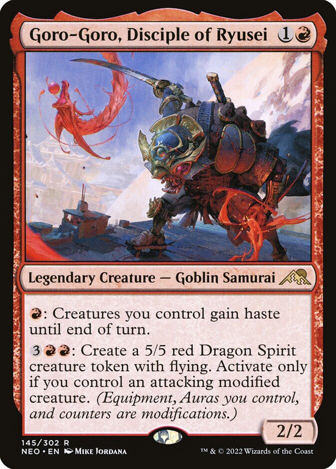 Goro-Goro, Disciple of Ryusei 145 (Kamigawa: Neon Dynasty)  - Foil | Good Games Adelaide SA