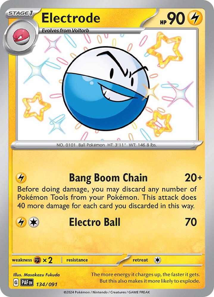 Electrode 134/091 (SV: Paldean Fates)  - Holofoil | Good Games Adelaide SA