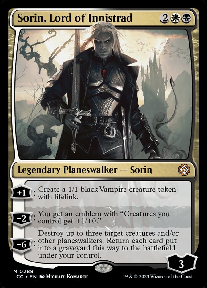 Sorin, Lord of Innistrad 289 (Commander: The Lost Caverns of Ixalan)  | Good Games Adelaide SA