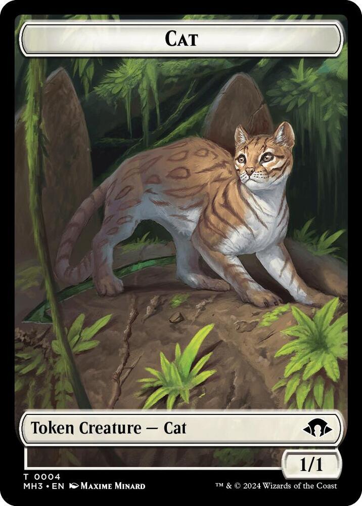 Cat Energy Reserve Double Sided Token 4 // 36 (Modern Horizons 3)  | Good Games Adelaide SA