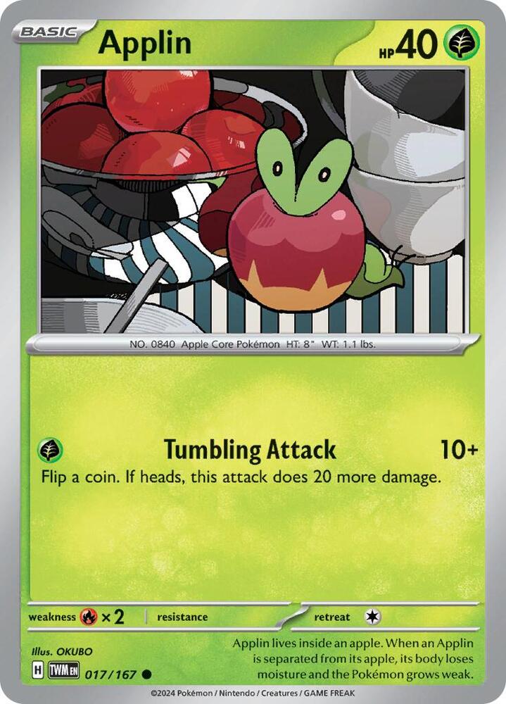 Applin 017/167 (SV06: Twilight Masquerade)  | Good Games Adelaide SA