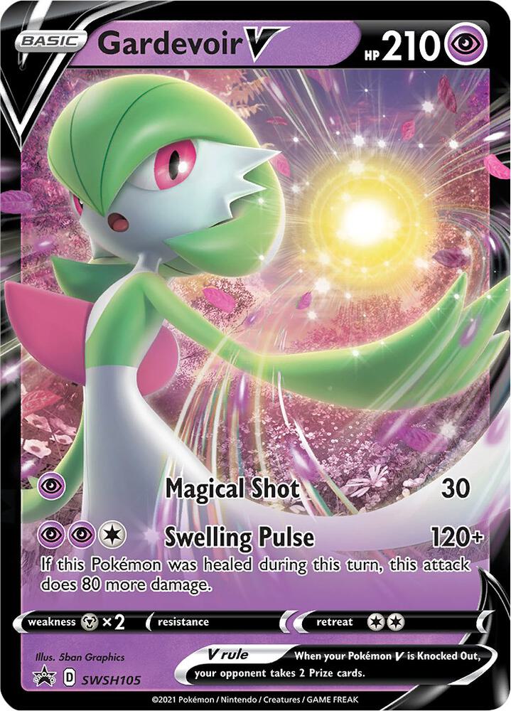 Gardevoir V SWSH105 (SWSH: Sword & Shield Promo Cards)  - Holofoil | Good Games Adelaide SA