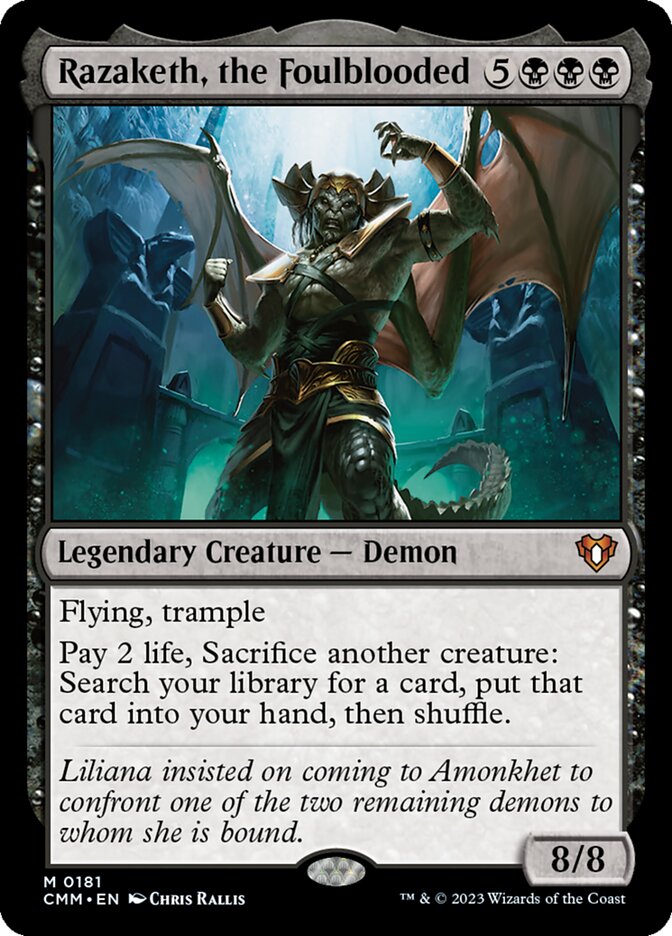 Razaketh, the Foulblooded 181 (Commander Masters)  | Good Games Adelaide SA