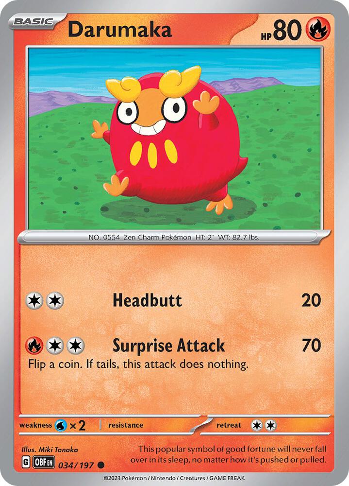 Darumaka 034/197 (SV03: Obsidian Flames)  | Good Games Adelaide SA