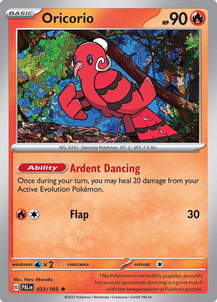Oricorio 033/193 (SV02: Paldea Evolved)  - Holofoil | Good Games Adelaide SA