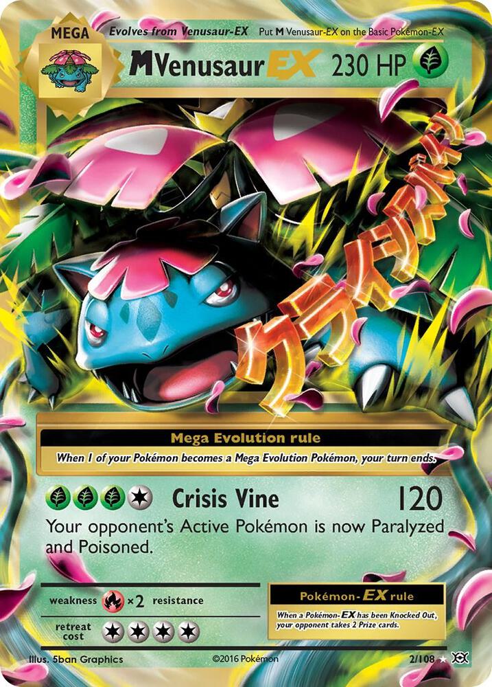 M Venusaur EX 2/108 (XY - Evolutions)  - Holofoil | Good Games Adelaide SA