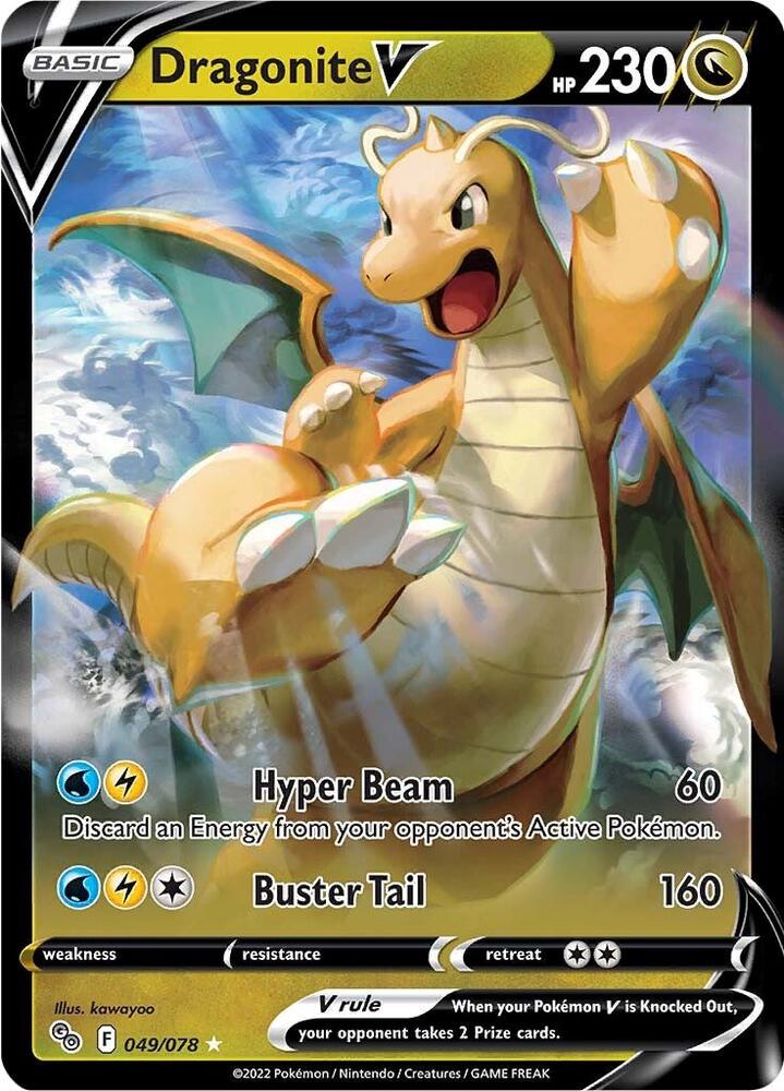 Dragonite V 049/078 (Pokemon GO)  - Holofoil | Good Games Adelaide SA
