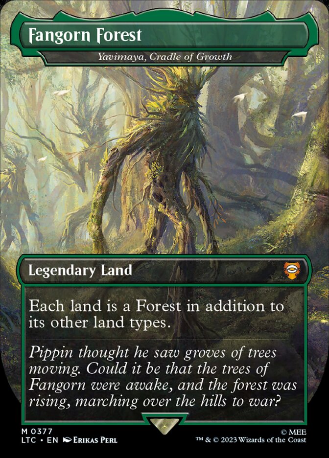 Fangorn Forest Yavimaya Cradle of Growth 377 (Commander: The Lord of the Rings: Tales of Middle-earth)  - Borderless | Good Games Adelaide SA