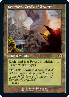 Yavimaya Cradle of Growth Retro Frame Foil Etched 441 (Modern Horizons 2)  - Foil | Good Games Adelaide SA