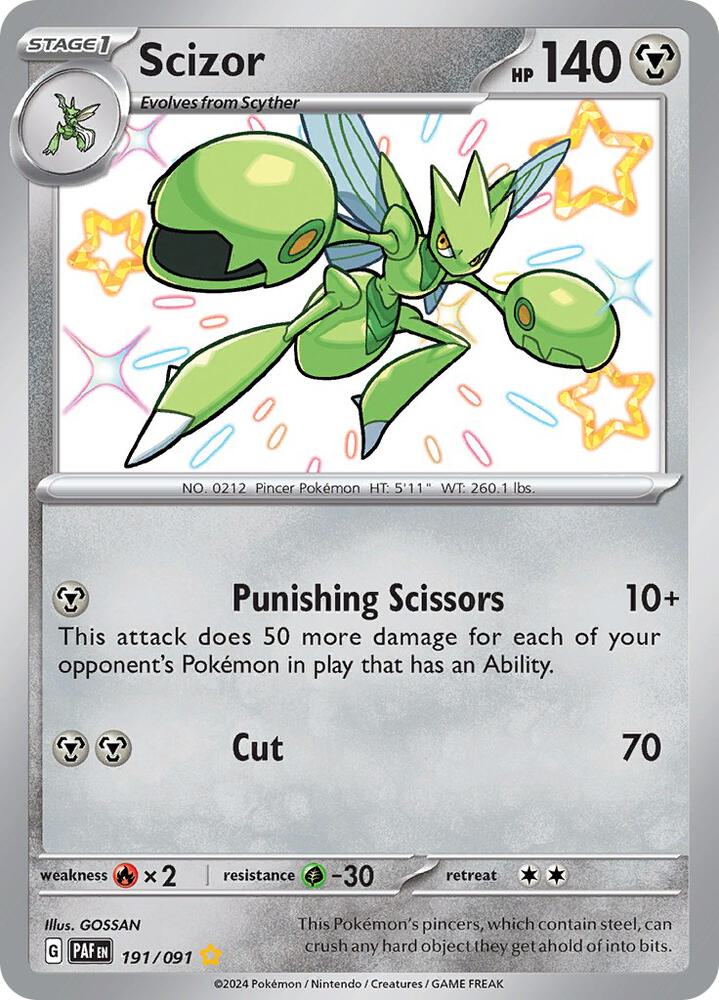 Scizor 191/091 (SV: Paldean Fates)  - Holofoil | Good Games Adelaide SA