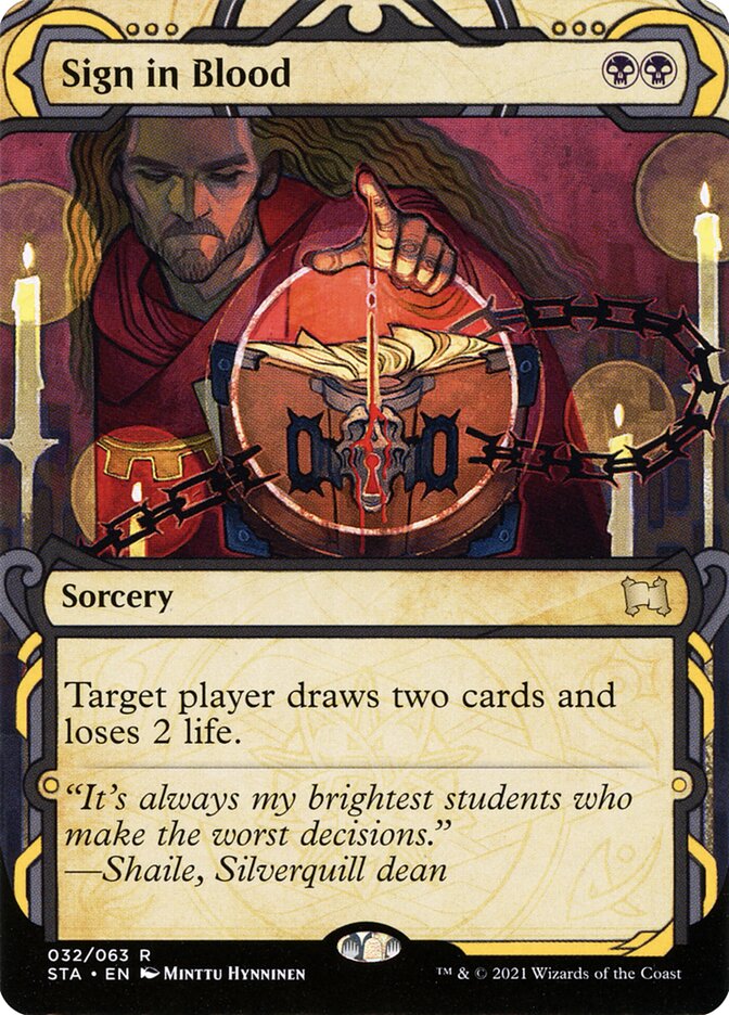 Sign in Blood 32 (Strixhaven: Mystical Archives)  - Foil | Good Games Adelaide SA