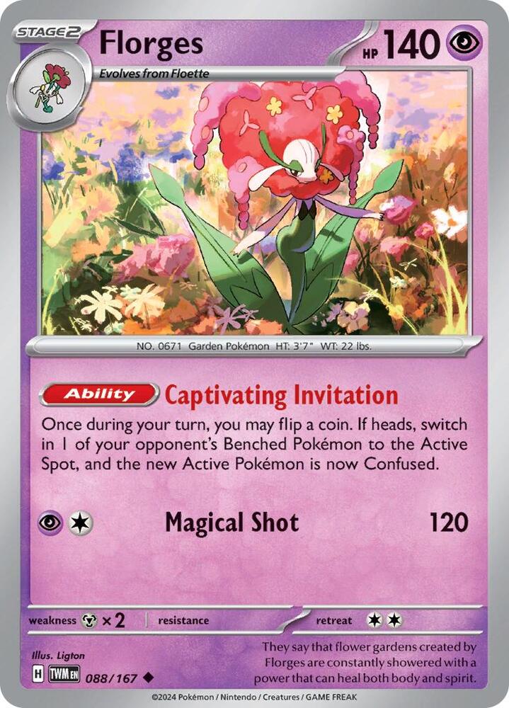 Florges 088/167 (SV06: Twilight Masquerade)  | Good Games Adelaide SA