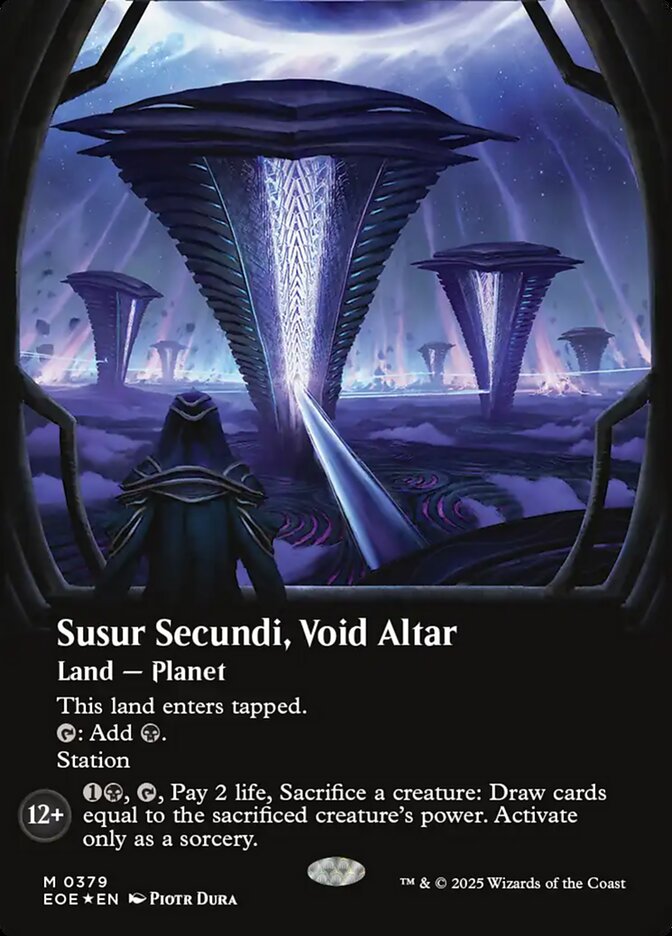 Susur Secundi Void Altar Borderless Galaxy Foil 379/276 (Edge of Eternities)  - Borderless Foil | Good Games Adelaide SA