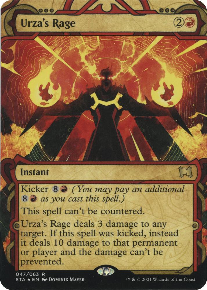 Urzas Rage Foil Etched 47 (Strixhaven: Mystical Archives)  - Foil | Good Games Adelaide SA