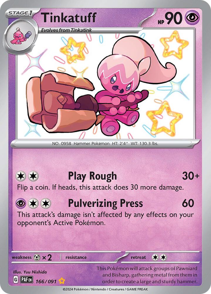 Tinkatuff 166/091 (SV: Paldean Fates)  - Holofoil | Good Games Adelaide SA