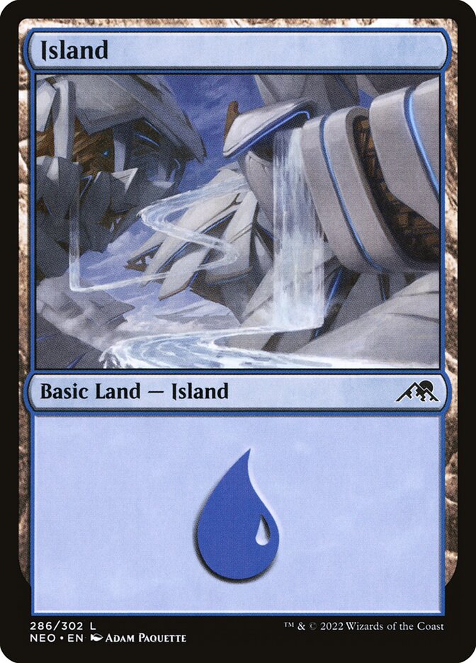 Island 286 (Kamigawa: Neon Dynasty)  - Foil | Good Games Adelaide SA