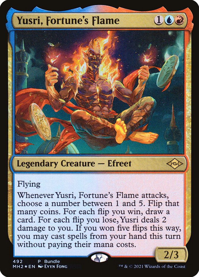 Yusri, Fortune's Flame 492 (Unique and Miscellaneous Promos)  - Foil | Good Games Adelaide SA