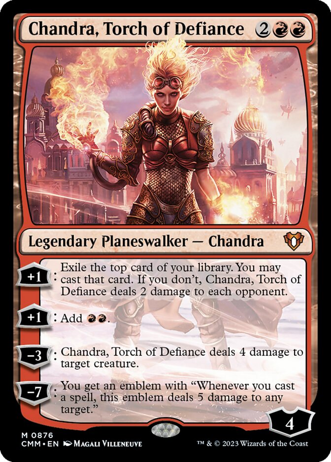 Chandra, Torch of Defiance 876 (Commander Masters)  | Good Games Adelaide SA