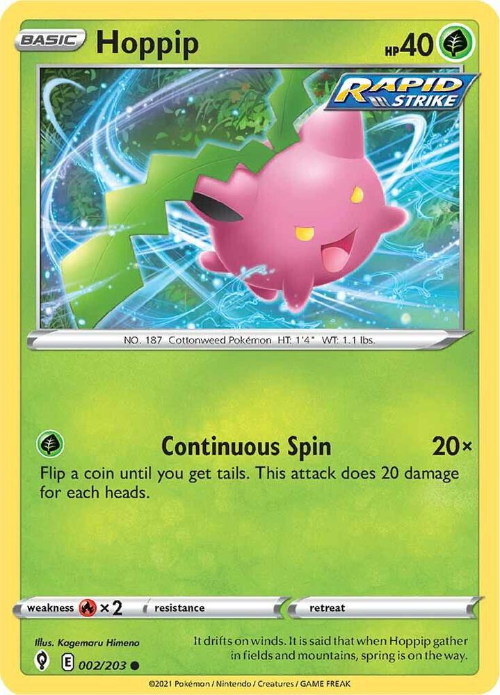 Hoppip 002/203 (SWSH07: Evolving Skies)  | Good Games Adelaide SA