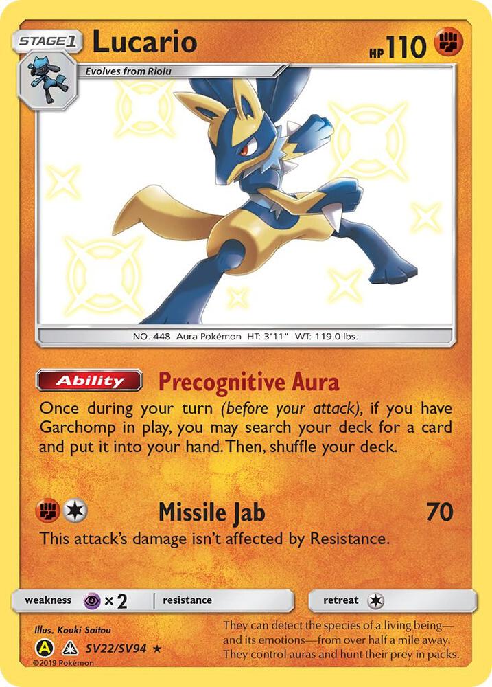 Lucario SV22/SV94 (Hidden Fates: Shiny Vault)  - Holofoil | Good Games Adelaide SA