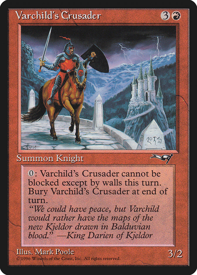 Varchild's Crusader 121 (Alliances)  | Good Games Adelaide SA