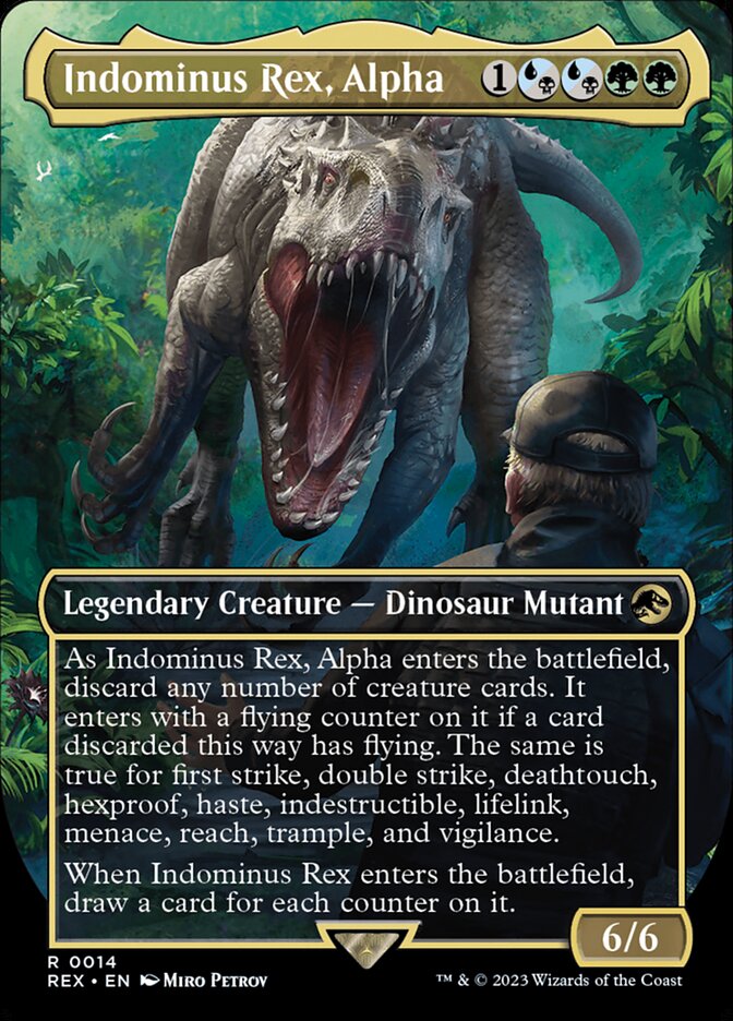 Indominus Rex, Alpha 14 (Universes Beyond: Jurassic World Collection)  - Foil | Good Games Adelaide SA