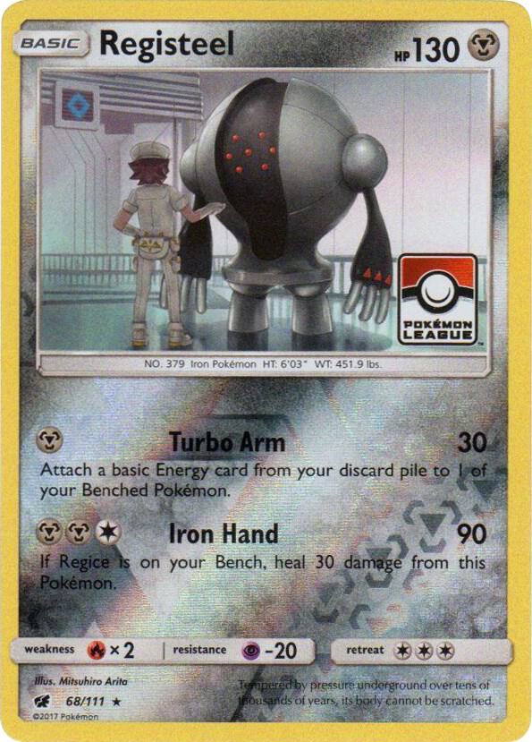 Registeel 68 111 Pokemon League 068/111 (League & Championship Cards)  - Reverse Holofoil | Good Games Adelaide SA