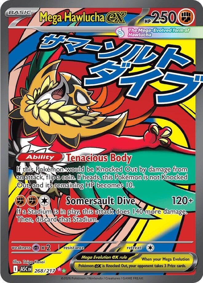 Mega Hawlucha ex 268/217 (ME: Ascended Heroes)  - Holofoil | Good Games Adelaide SA