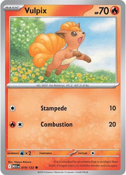 Vulpix 019/132 (ME01: Mega Evolution)  | Good Games Adelaide SA