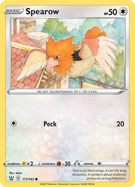 Spearow 111/163 (SWSH05: Battle Styles)  | Good Games Adelaide SA