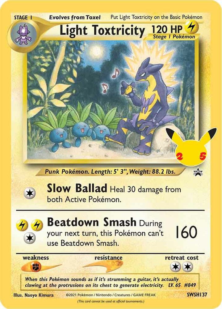 Light Toxtricity SWSH137 (SWSH: Sword & Shield Promo Cards)  - Holofoil | Good Games Adelaide SA
