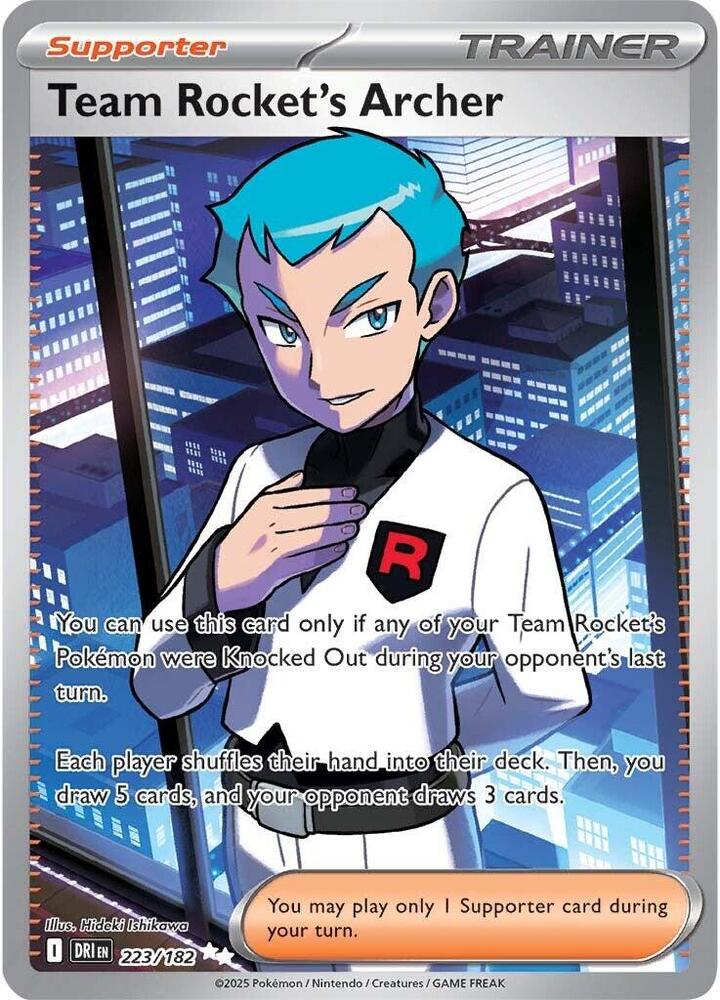 Team Rocket's Archer 223/182 (SV10: Destined Rivals)  - Holofoil | Good Games Adelaide SA