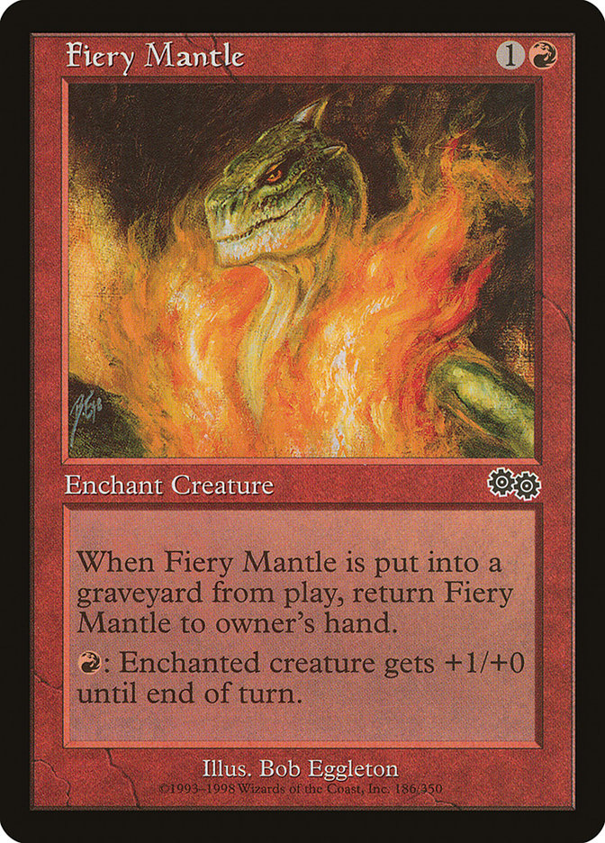 Fiery Mantle 186 (Urza's Saga)  | Good Games Adelaide SA