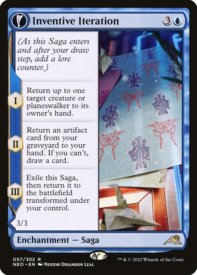 Inventive Iteration // Living Breakthrough 57 (Kamigawa: Neon Dynasty)  - Foil | Good Games Adelaide SA