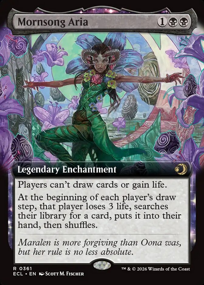 Mornsong Aria  361/408 (Lorwyn Eclipsed)  - Extended Art Foil | Good Games Adelaide SA