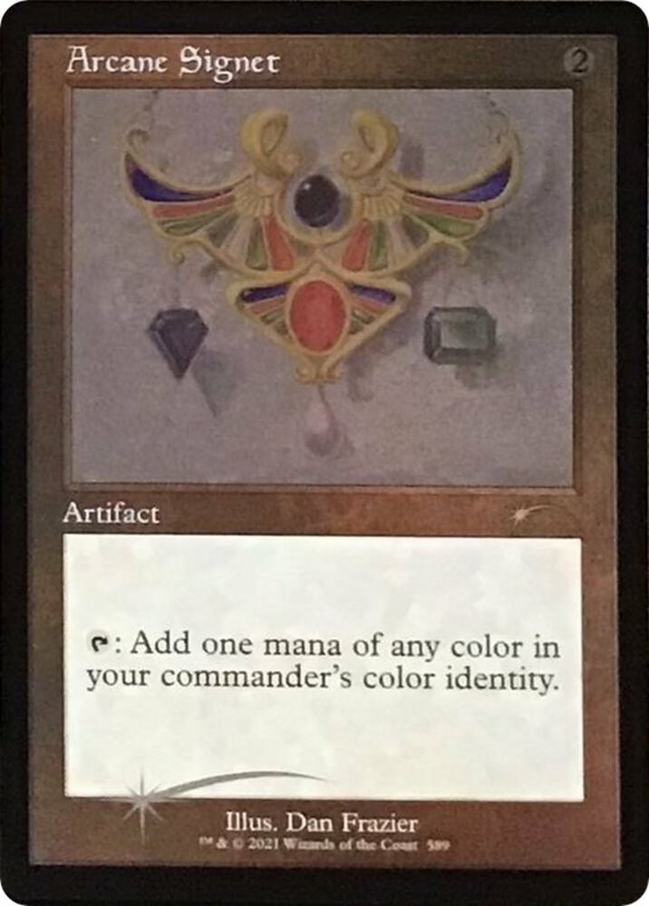 Arcane Signet 589 Foil Etched 589 (Secret Lair Drop Series)  - Foil | Good Games Adelaide SA