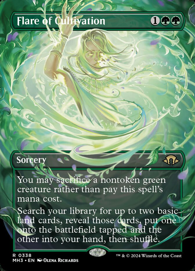 Flare of Cultivation 338/319 (Modern Horizons 3)  - Borderless Foil | Good Games Adelaide SA