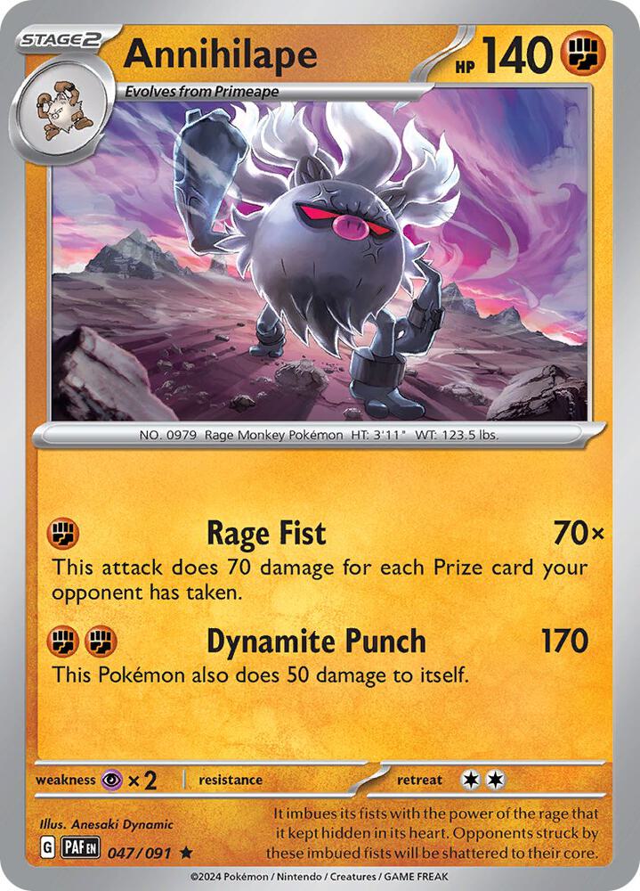 Annihilape 047/091 (SV: Paldean Fates)  - Holofoil | Good Games Adelaide SA