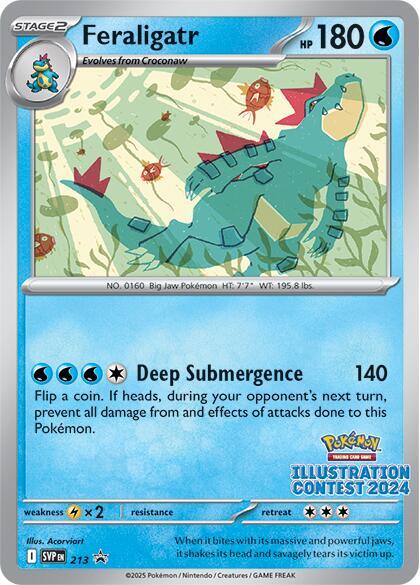 Feraligatr Illustration Contest 2024 213 (SV: Scarlet & Violet Promo Cards)  | Good Games Adelaide SA