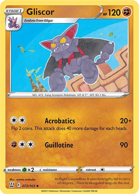 Gliscor 072/163 (SWSH05: Battle Styles)  | Good Games Adelaide SA