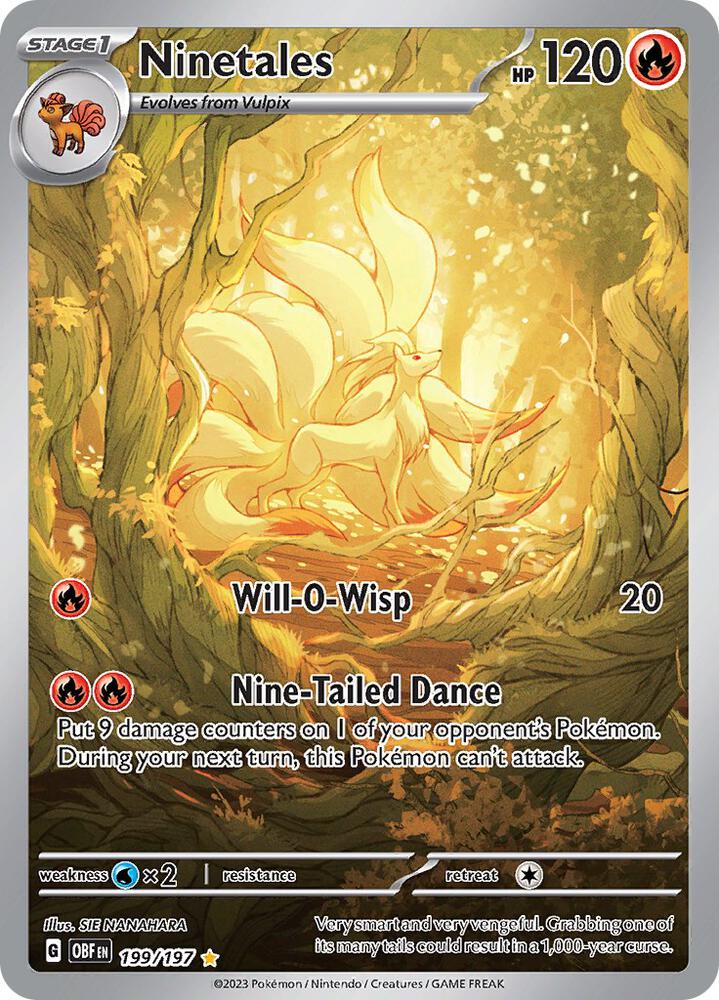 Ninetales 199/197 (SV03: Obsidian Flames)  - Holofoil | Good Games Adelaide SA