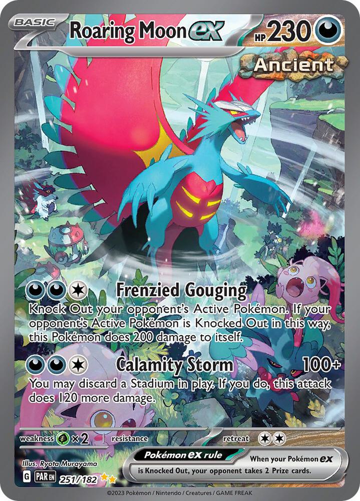 Roaring Moon ex 251/182 (SV04: Paradox Rift)  - Holofoil | Good Games Adelaide SA