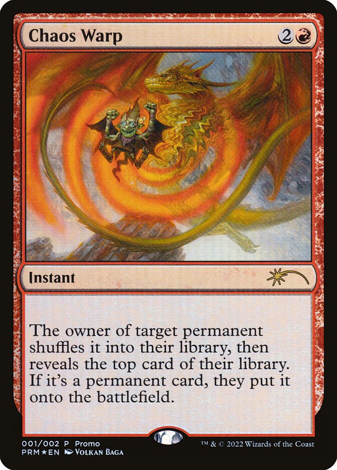 Chaos Warp 1 (WPN & Gateway Promos)  - Foil | Good Games Adelaide SA