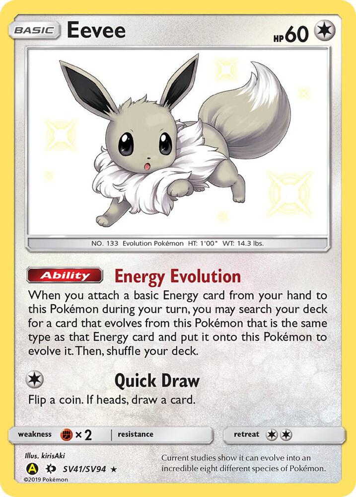 Eevee SV41/SV94 (Hidden Fates: Shiny Vault)  - Holofoil | Good Games Adelaide SA