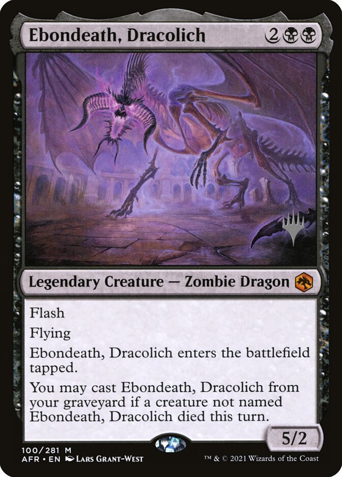 Ebondeath, Dracolich 100 (Promo Pack: Adventures in the Forgotten Realms)  | Good Games Adelaide SA