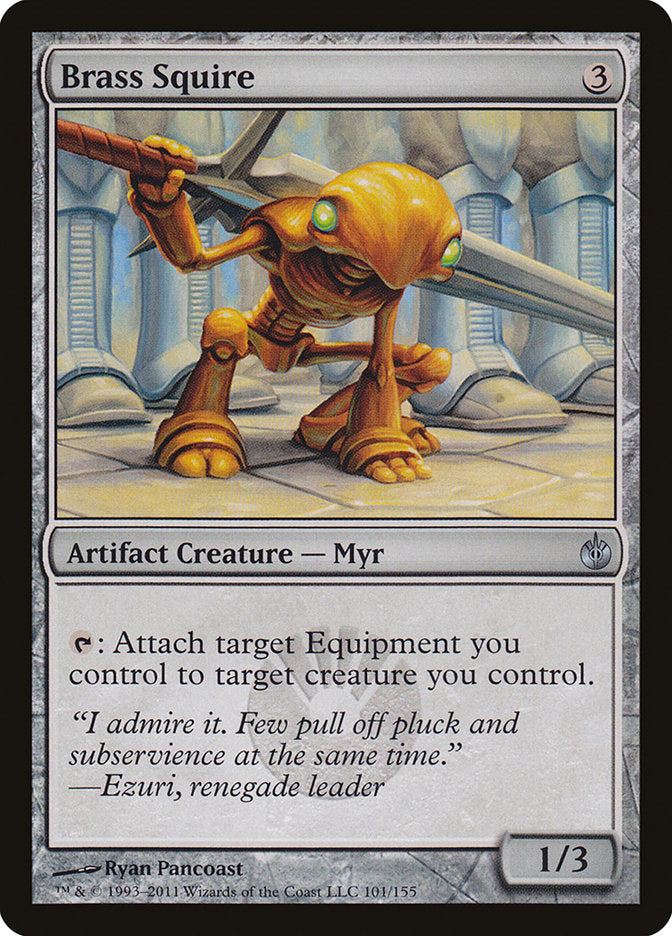 Brass Squire 101 (Mirrodin Besieged)  - Foil | Good Games Adelaide SA