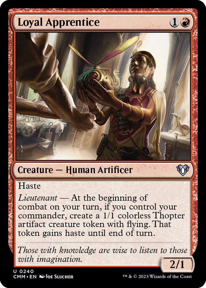 Loyal Apprentice 240 (Commander Masters)  - Foil | Good Games Adelaide SA